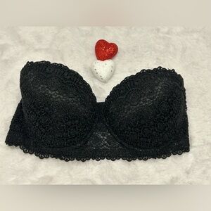 Fredericks of Hollywood Black Lace Bra multiway